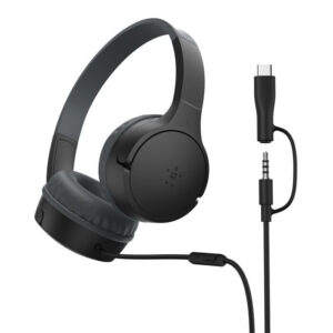 Belkin SoundForm Mini Headset Bedraad Hoofdband Oproepen/muziek USB Type-C Zwart