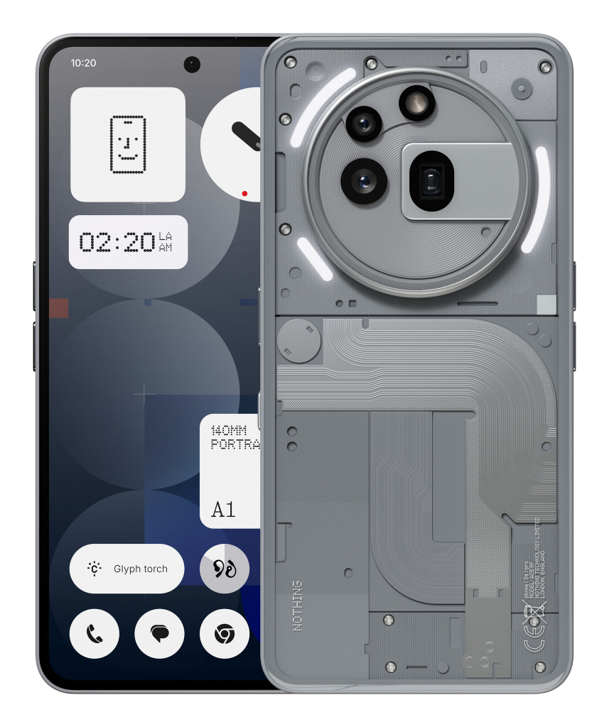 Nothing Phone (3a) Pro 17,2 cm (6.77") Dual SIM Android 15 5G USB Type-C 12 GB 256 GB 5000 mAh Grijs