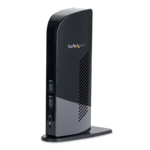 StarTech.com Dual Monitor USB 3.0 Laptop Docking Station met HDMI & DVI/VGA, 6x USB-A Hub, GbE, Audio, Universeel Type-A Dock, W