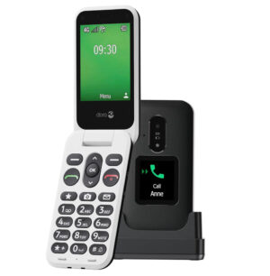Doro Leva E30 7,11 cm (2.8") 142,7 g Zwart, Wit Basistelefoon