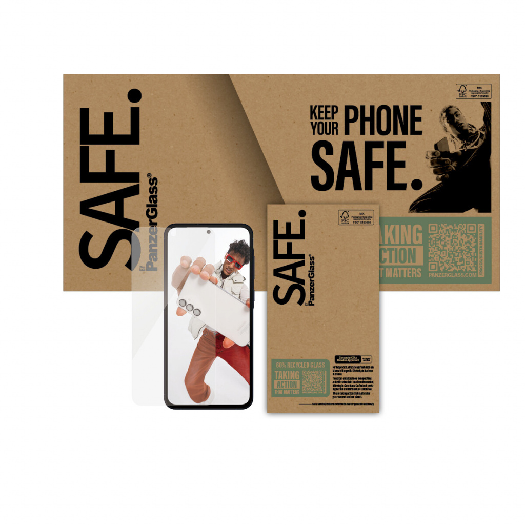 PanzerGlass SAFE. by ® Screen Protector Samsung Galaxy A56 5G | Ultra-Wide Fit Doorzichtige schermbeschermer 1 stuk(s) - Afbeelding 2