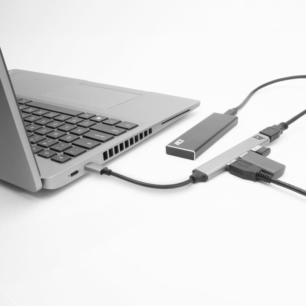 ACT USB-C hub, 3x USB-A 2.0 en 1x USB-A 3.0 - Afbeelding 2