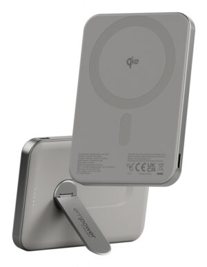 PanzerGlass empower™ by ® empower™ Bank w. Spin Stand | 5000mAh | Titanium Draadloos opladen