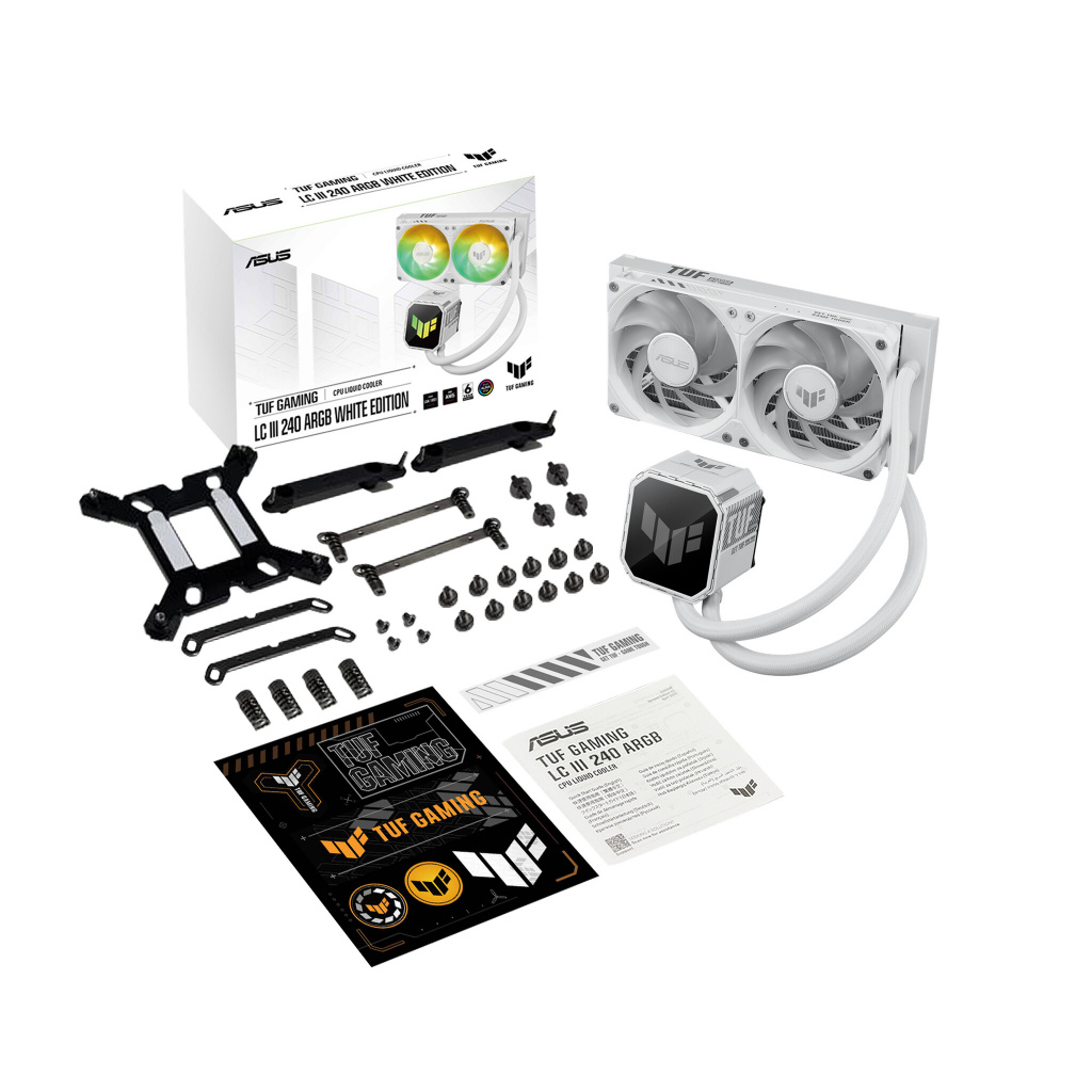 ASUS TUF Gaming LC III 240 ARGB White Edition Processor Alles-in-één vloeistofkoeler 12 cm Wit - Afbeelding 11
