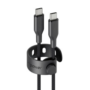 PanzerGlass empower™ by ® Racing 240W USB-C to USB-C Cable | USB 2.0 | 1.2M | Space Black USB-kabel Zwart