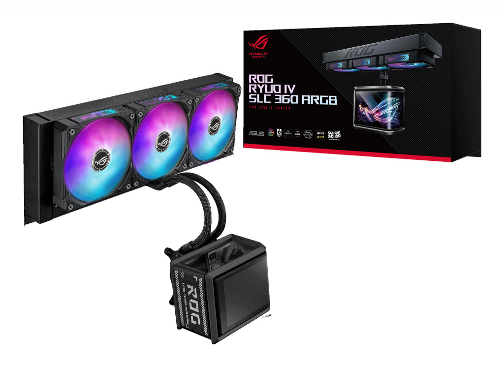 ASUS ROG Ryuo IV SLC 360 ARGB Processor Alles-in-één vloeistofkoeler 12 cm Zwart - Afbeelding 22