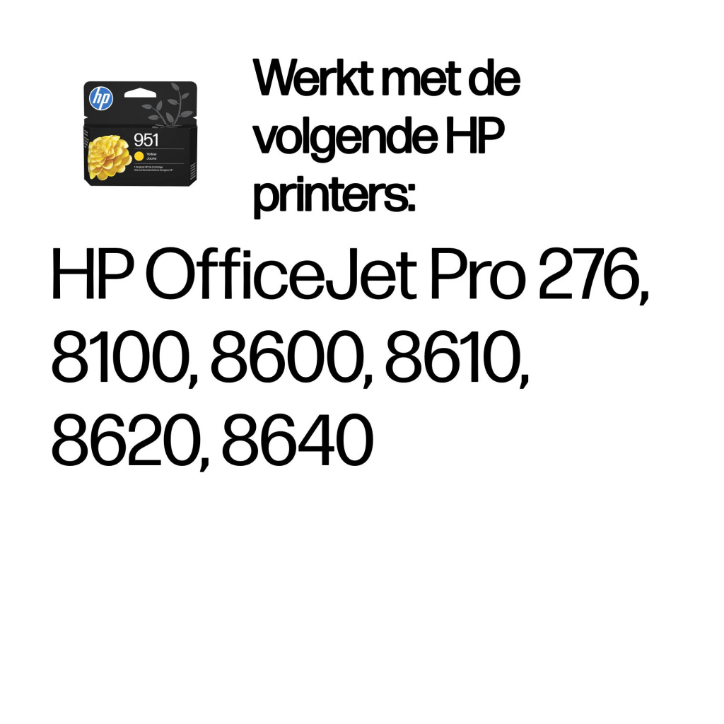 HP 951 originele gele inktcartridge - Afbeelding 2