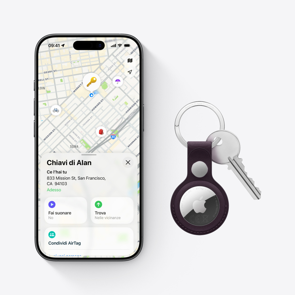Apple AirTag Persoonlijk Finder Zilver, Wit - Afbeelding 3