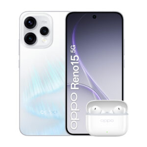 OPPO Reno15 5G Aurora White Box 16,7 cm (6.59") Dual SIM Android 16.0 USB Type-C 8 GB 512 GB 6500 mAh Wit