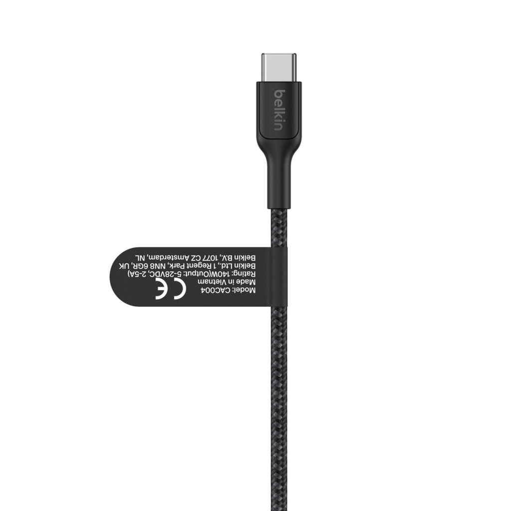 Belkin CAC004HQ1.5MBK USB-kabel USB 2.0 1,5 m USB C 2 x USB C Zwart - Afbeelding 2