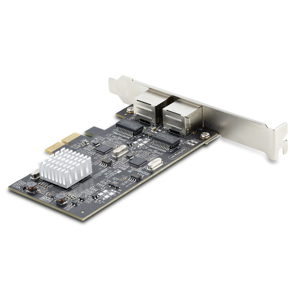 StarTech.com 2-Port 2.5Gbps NBASE-T PCIe Netwerkkaart, Intel I225-V, Dual-Port Computer Ethernet Adapter, Multi-Gigabit NIC, PCI - Afbeelding 2