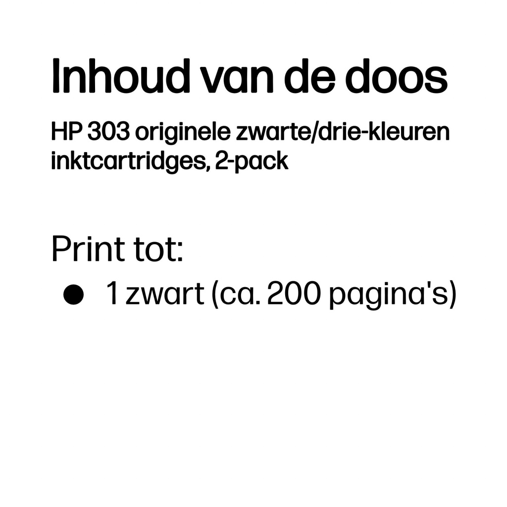 HP 303 originele zwarte/drie-kleuren inktcartridges, 2-pack - Afbeelding 12