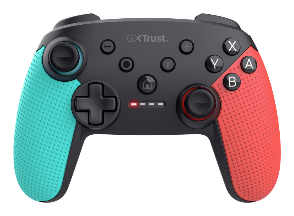 Trust GXT 1246B Muta Gamecontroller - Bluetooth gamecontroller – Voor Nintendo Switch – Oplaadbaar – Zwart/Blauw/Rood - Afbeelding 4