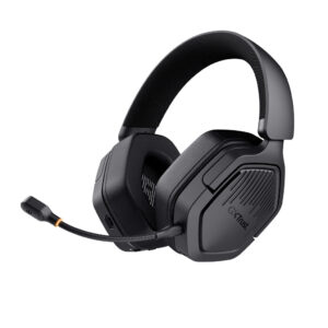 Trust GXT 493 Carus Gaming Headset - Draadloze gamingheadset – Bluetooth en USB verbinding – Afneembare microfoon – Zwart