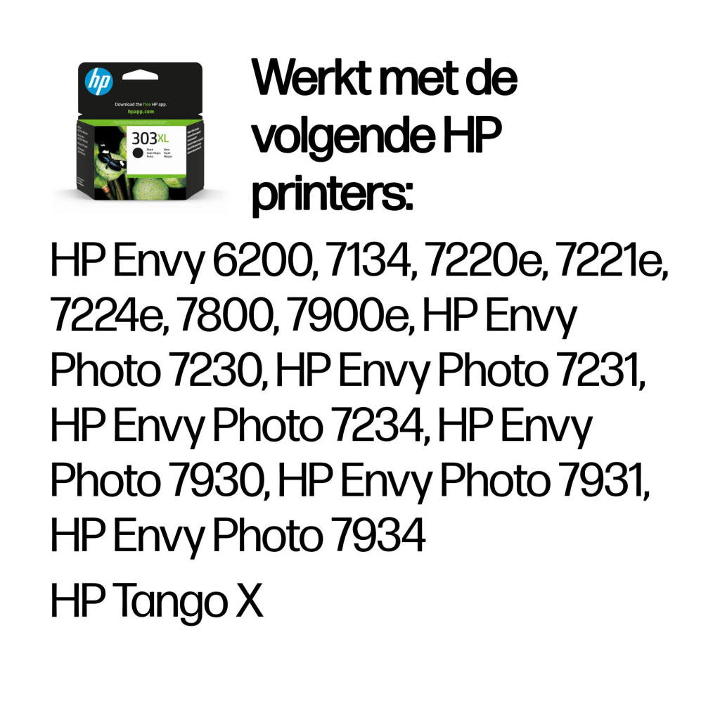 HP 303XL originele high-capacity zwarte inktcartridge - Afbeelding 2