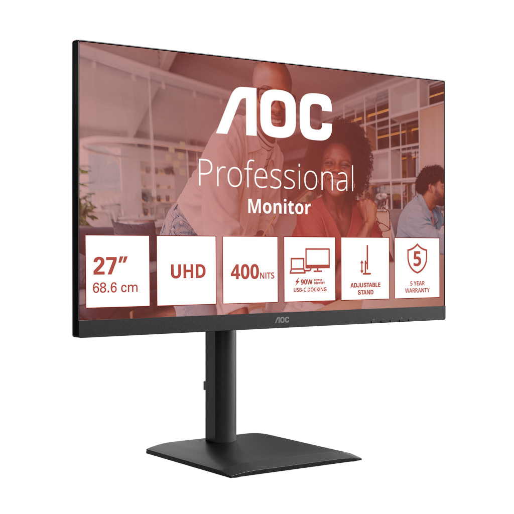 AOC E4 U27E4CV computer monitor 68,6 cm (27") 3840 x 2160 Pixels 4K Ultra HD LED Zwart - Afbeelding 23