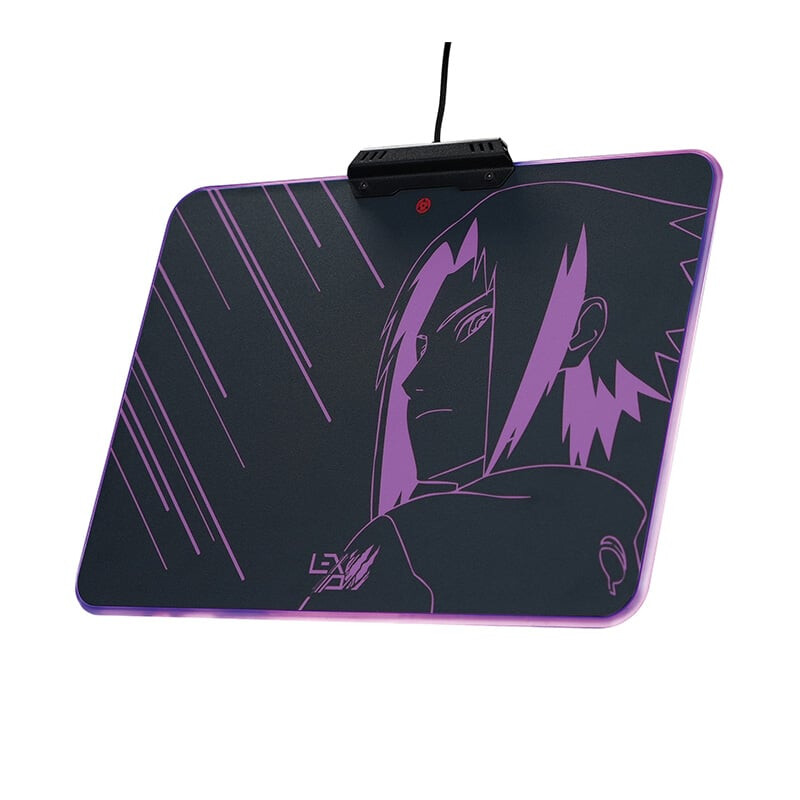 Lexip Sasuke "Revenge" Naruto Shippuden Muismat – Harde Muismat Met Micro-Getextureerd Oppervlak En Rgb-Verlichting - Afbeelding 3