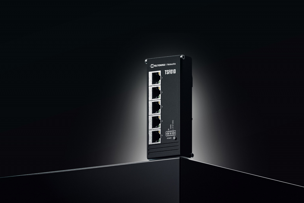 Teltonika NETWORKS TSF010 Flat Ethernet Switch Unmanaged Fast Ethernet (10/100) DIN rail Zwart - Afbeelding 7