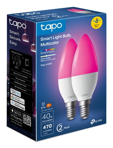 TP-Link Tapo L430C LED-lamp Multi 6500 K 4,8 W E14 F - Afbeelding 2