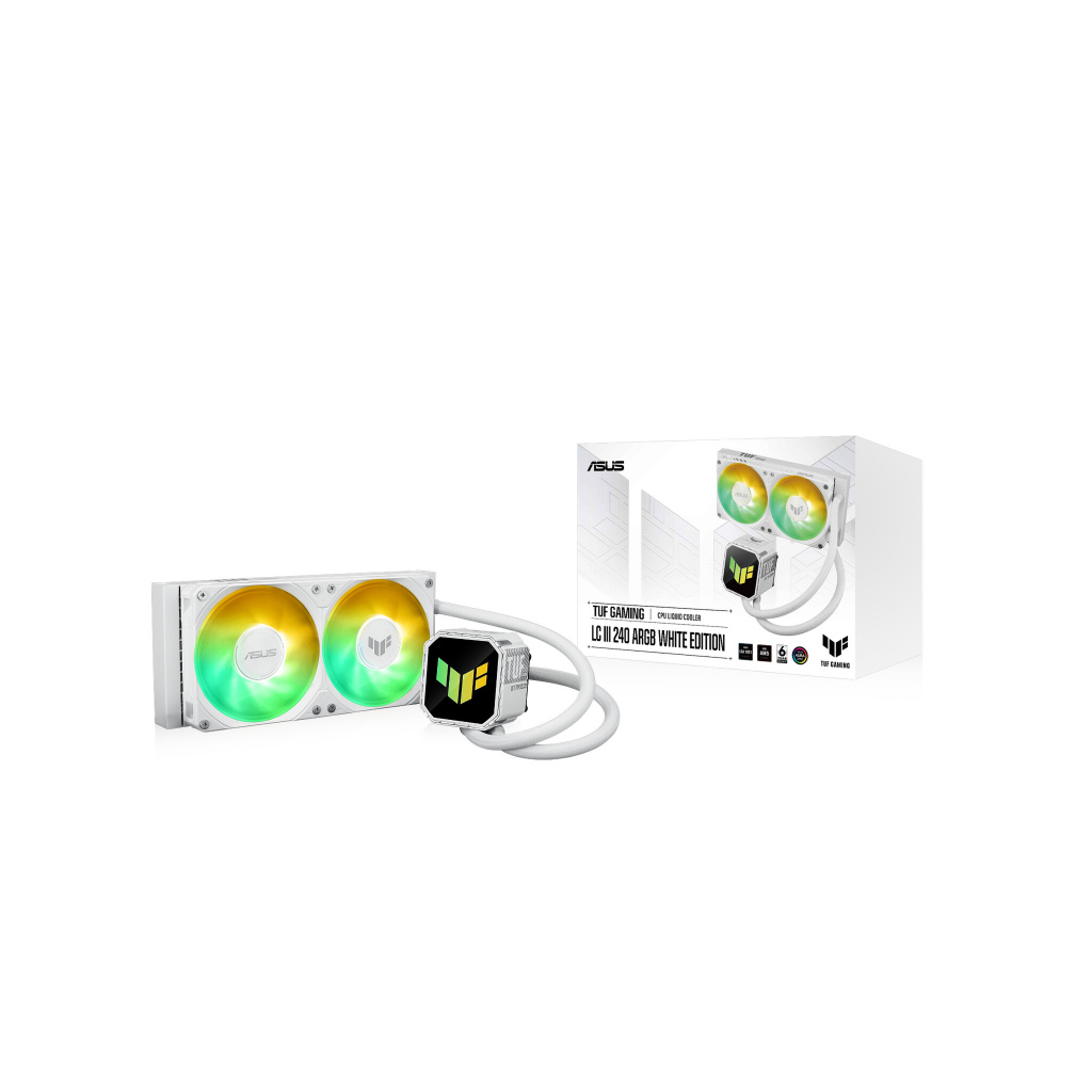 ASUS TUF Gaming LC III 240 ARGB White Edition Processor Alles-in-één vloeistofkoeler 12 cm Wit - Afbeelding 12