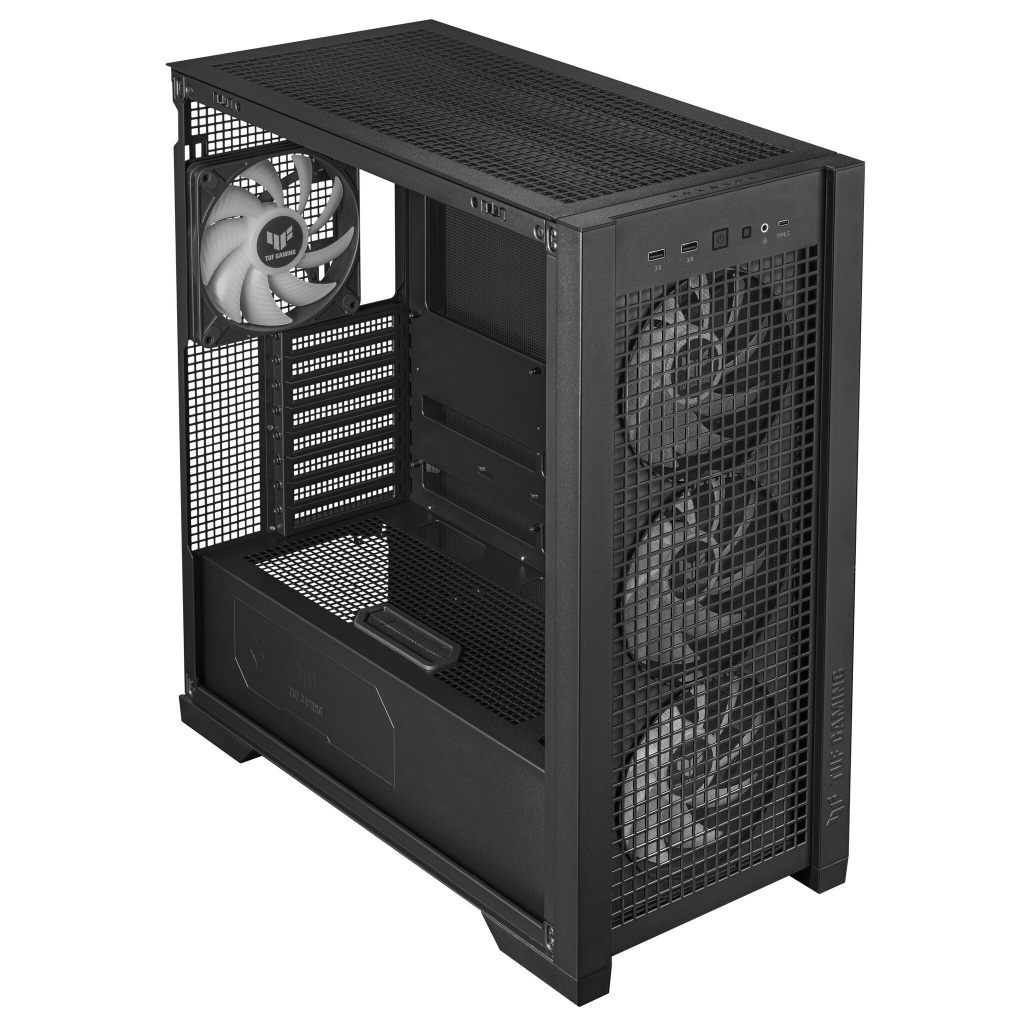 ASUS TUF Gaming GT302 ARGB Midi Tower Zwart - Afbeelding 15