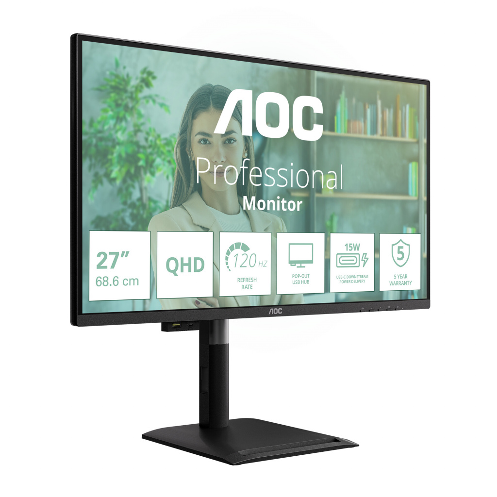 AOC Q27P4U computer monitor 68,6 cm (27") 2560 x 1440 Pixels Wide Quad HD Zwart - Afbeelding 22