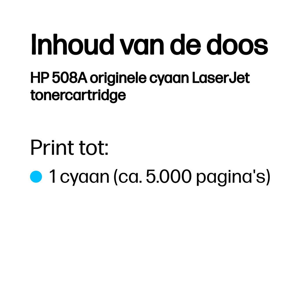 HP 508A originele cyaan LaserJet tonercartridge - Afbeelding 3