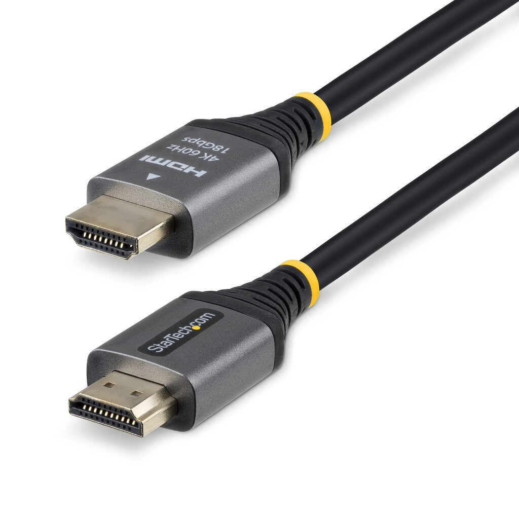 StarTech.com 1,5m Premium Gecertificeerde High Speed HDMI Kabel, 4K 60Hz/1440p 144Hz, HDMI 2.0 Kabel, HDR10/ARC, 18Gbps, 4K HDMI - Afbeelding 3