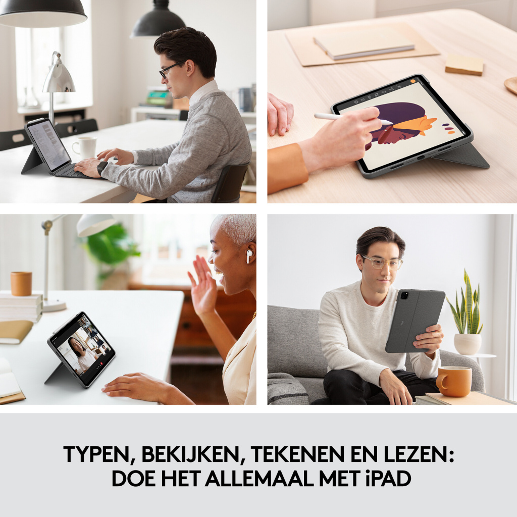 Logitech Combo Touch for iPad Pro 11-inch (1st, 2nd, and 3rd generation) - Afbeelding 6