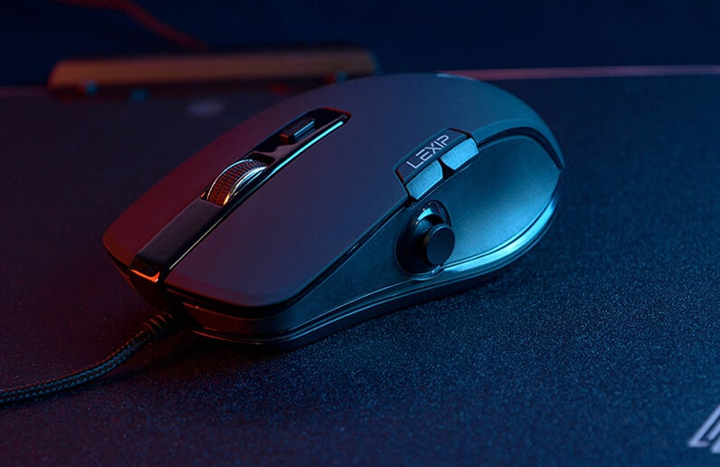 Lexip Np93 – Bedrade Muis Met Joystick Voor De Duim En Keramische Pads – 12 Programmeerbare Macro'S - Afbeelding 4