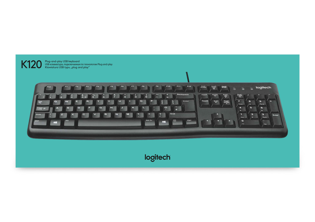 Logitech Keyboard K120 for Business toetsenbord Universeel USB AZERTY Frans Zwart - Afbeelding 13