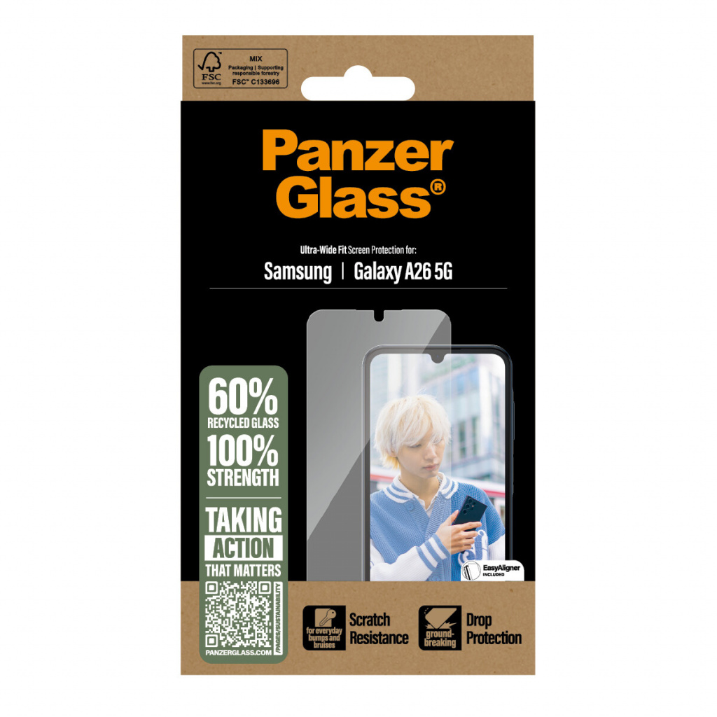 PanzerGlass ® Screen Protector Samsung Galaxy A26 5G | Ultra-Wide Fit Doorzichtige schermbeschermer 1 stuk(s) - Afbeelding 3