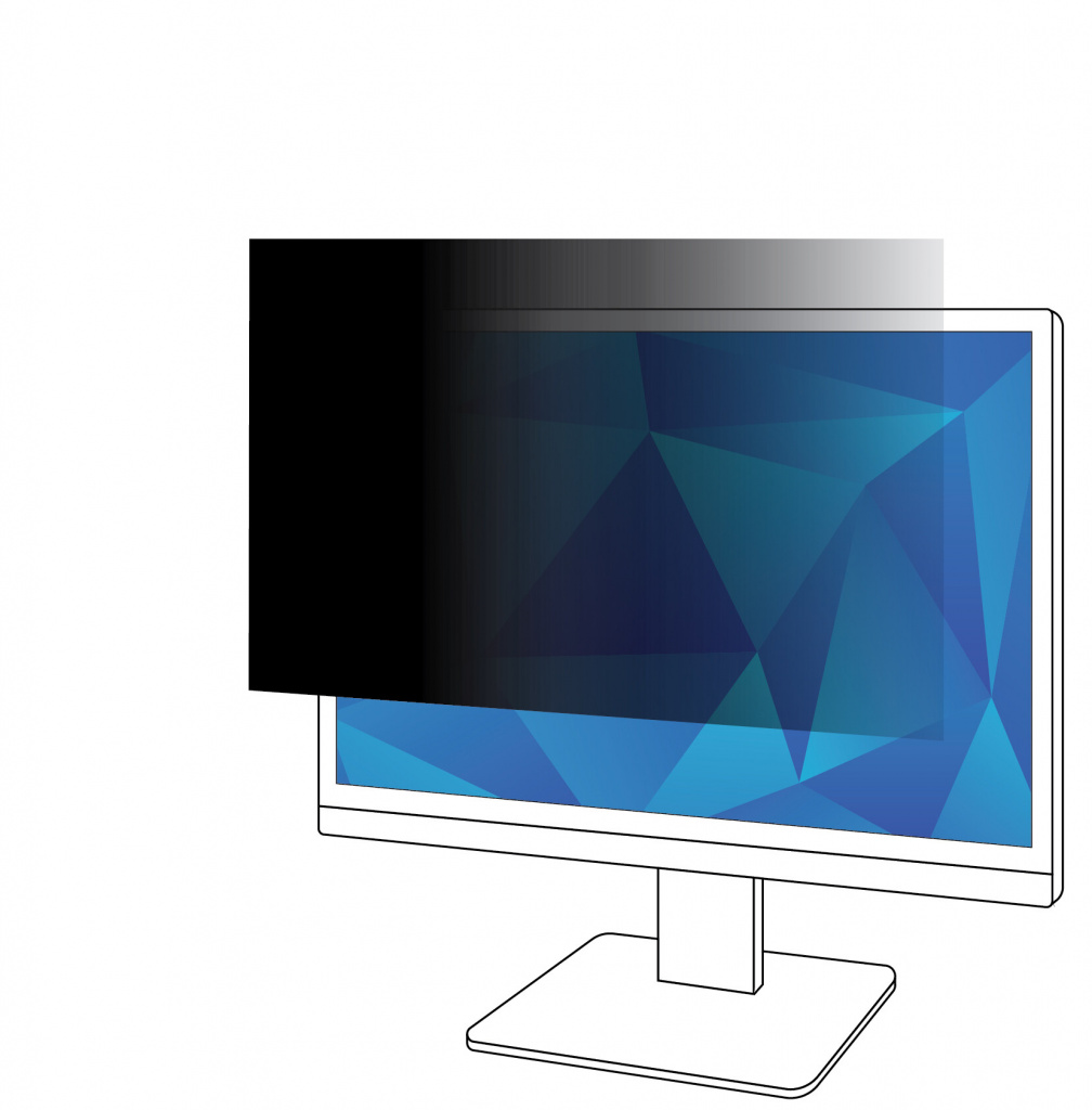 3M Privacy Filter voor 24in Monitor, 16:9, PF240W9B