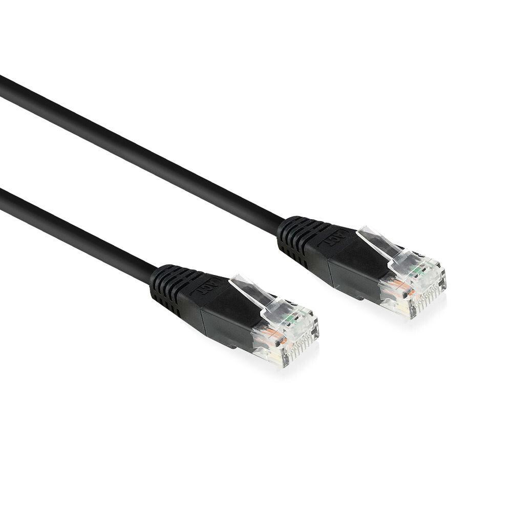 ACT Zwart 5,0 meter U/UTP CAT6 patchkabel met RJ45 connectoren