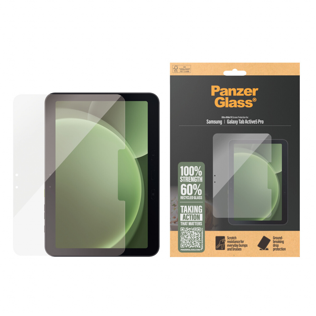 PanzerGlass ® Screen Protector Samsung Galaxy Tab Active5 Pro | Ultra-Wide Fit Doorzichtige schermbeschermer 1 stuk(s) - Afbeelding 3