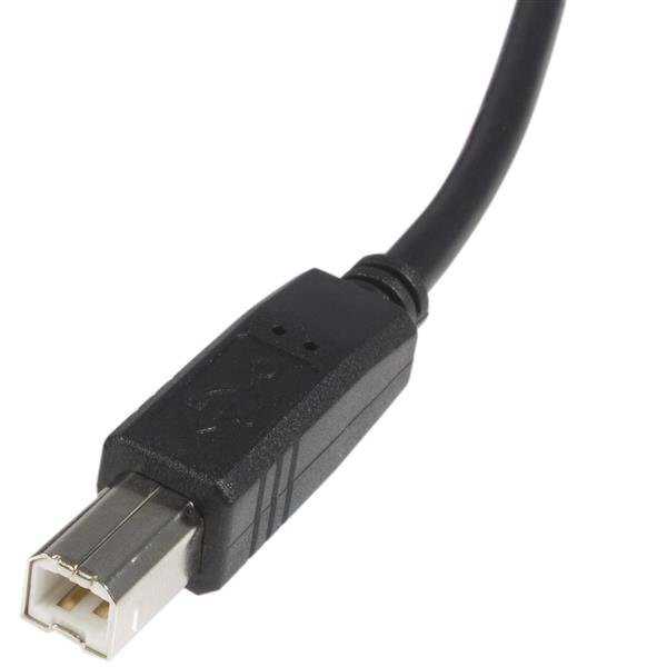 StarTech.com 1,8m gecertificeerde USB 2.0 A naar B kabel M/M zwart - Afbeelding 3