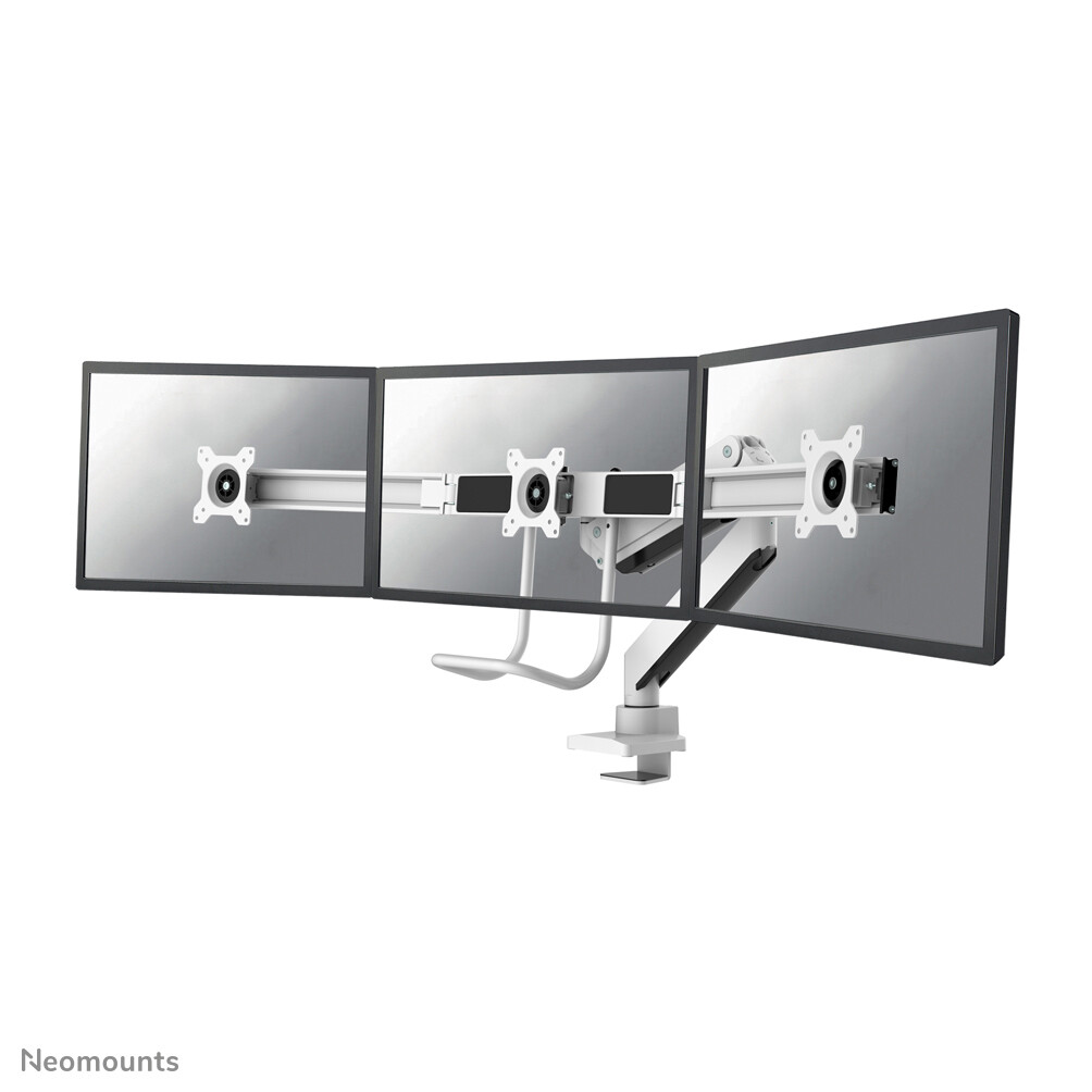 Neomounts NM-D775DX3WHITE flat panel bureau steun 68,6 cm (27") Wit
