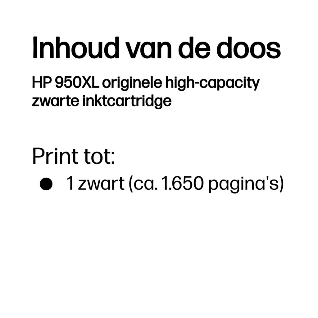 HP 950XL originele high-capacity zwarte inktcartridge - Afbeelding 3