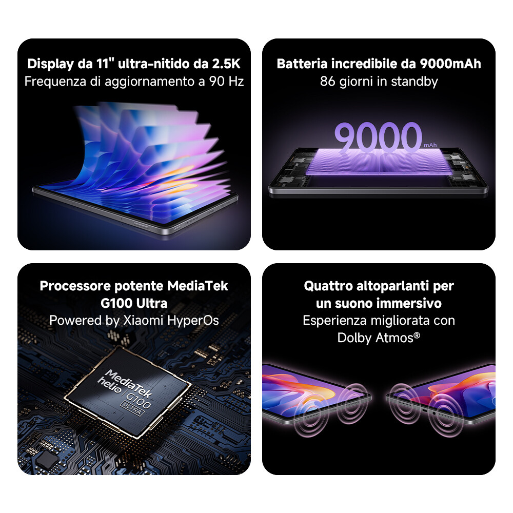 Xiaomi Redmi Pad 2 128 GB 27,9 cm (11") 4 GB Wi-Fi 5 (802.11ac) Grijs - Afbeelding 2