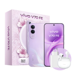 VIVO V70 FE + BUD 17,4 cm (6.83") Dual SIM Android 16.0 5G USB Type-C 8 GB 256 GB 7000 mAh Paars