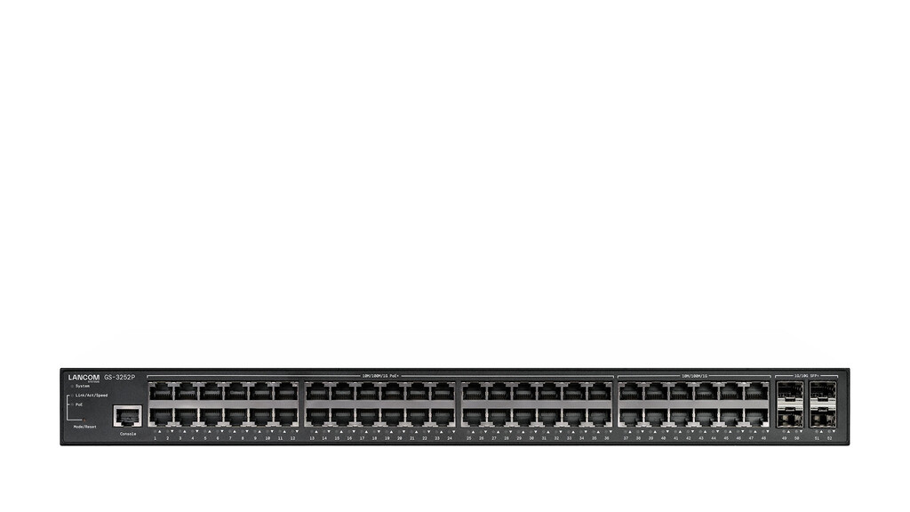 LANCOM GS-3252P Managed L3 Gigabit Ethernet (10/100/1000) Power over Ethernet (PoE) 1U Zwart