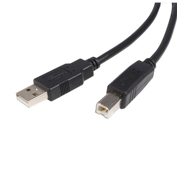StarTech.com 1,8m gecertificeerde USB 2.0 A naar B kabel M/M zwart