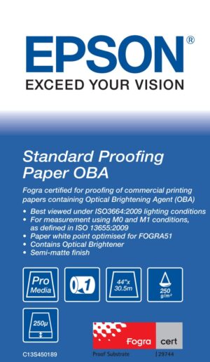 Epson Standard Proofing Paper OBA 44" x 30.5 m