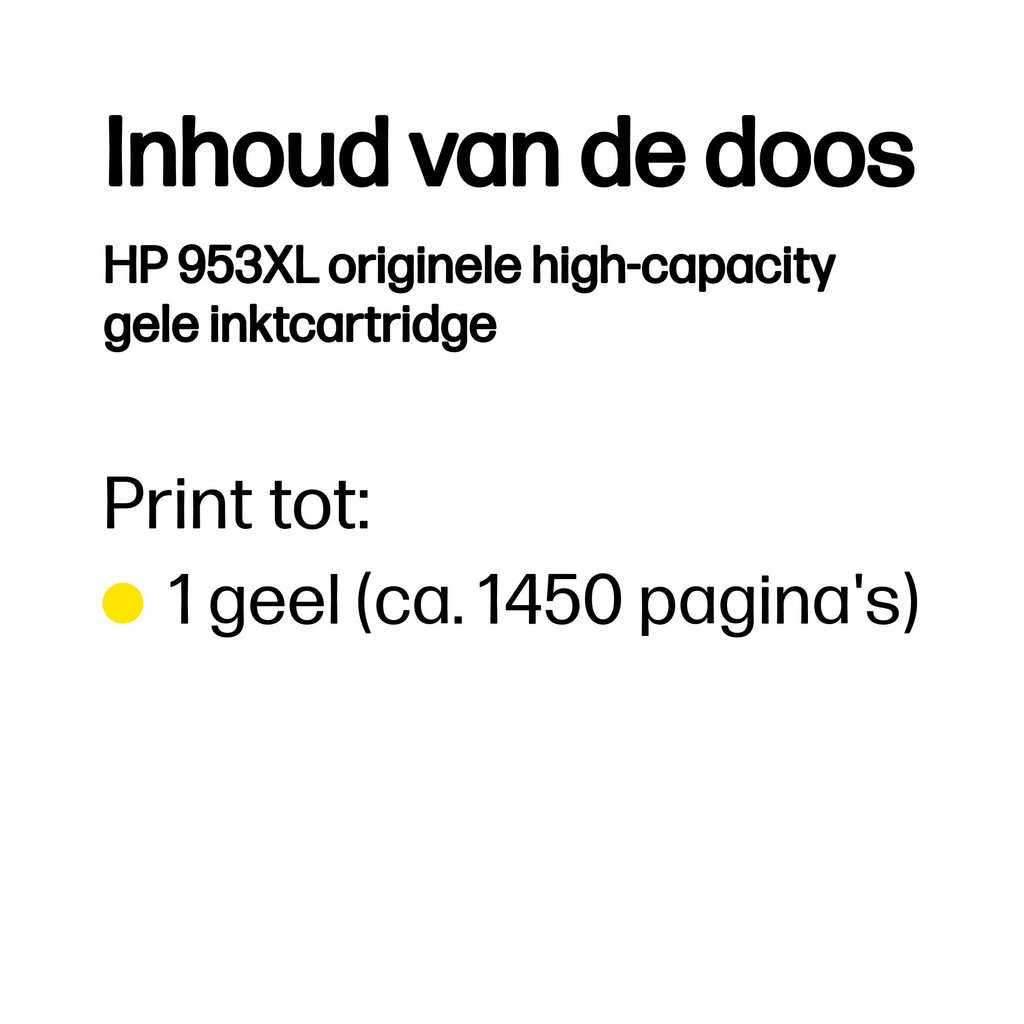 HP 953XL originele high-capacity gele inktcartridge - Afbeelding 3