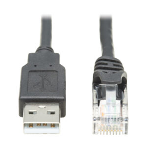 Tripp Lite U009-015-RJ45-X tussenstuk voor kabels RJ-45 USB 2.0 Type-A Zwart