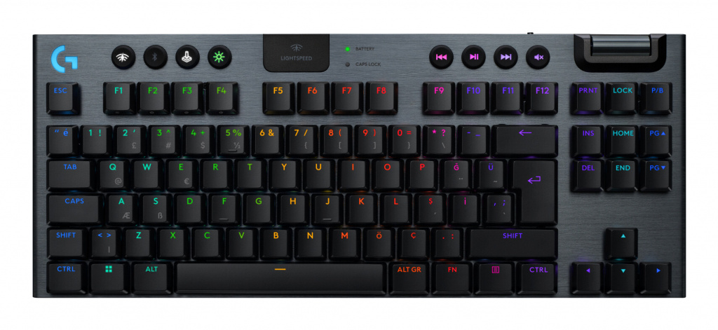 Logitech G G915 X Lightspeed toetsenbord Gamen USB + RF Wireless + Bluetooth QWERTY US International Zwart