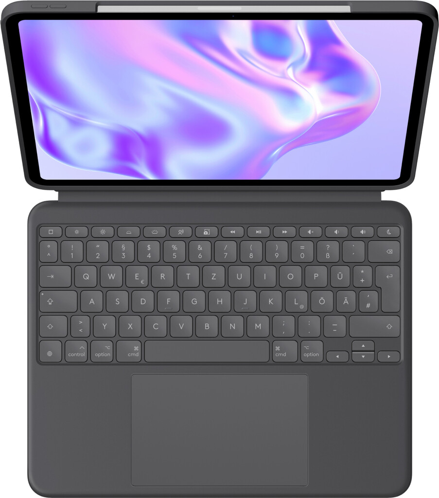 Logitech Combo Touch QWERTZ Duits Smart Connector Grafiet - Afbeelding 2