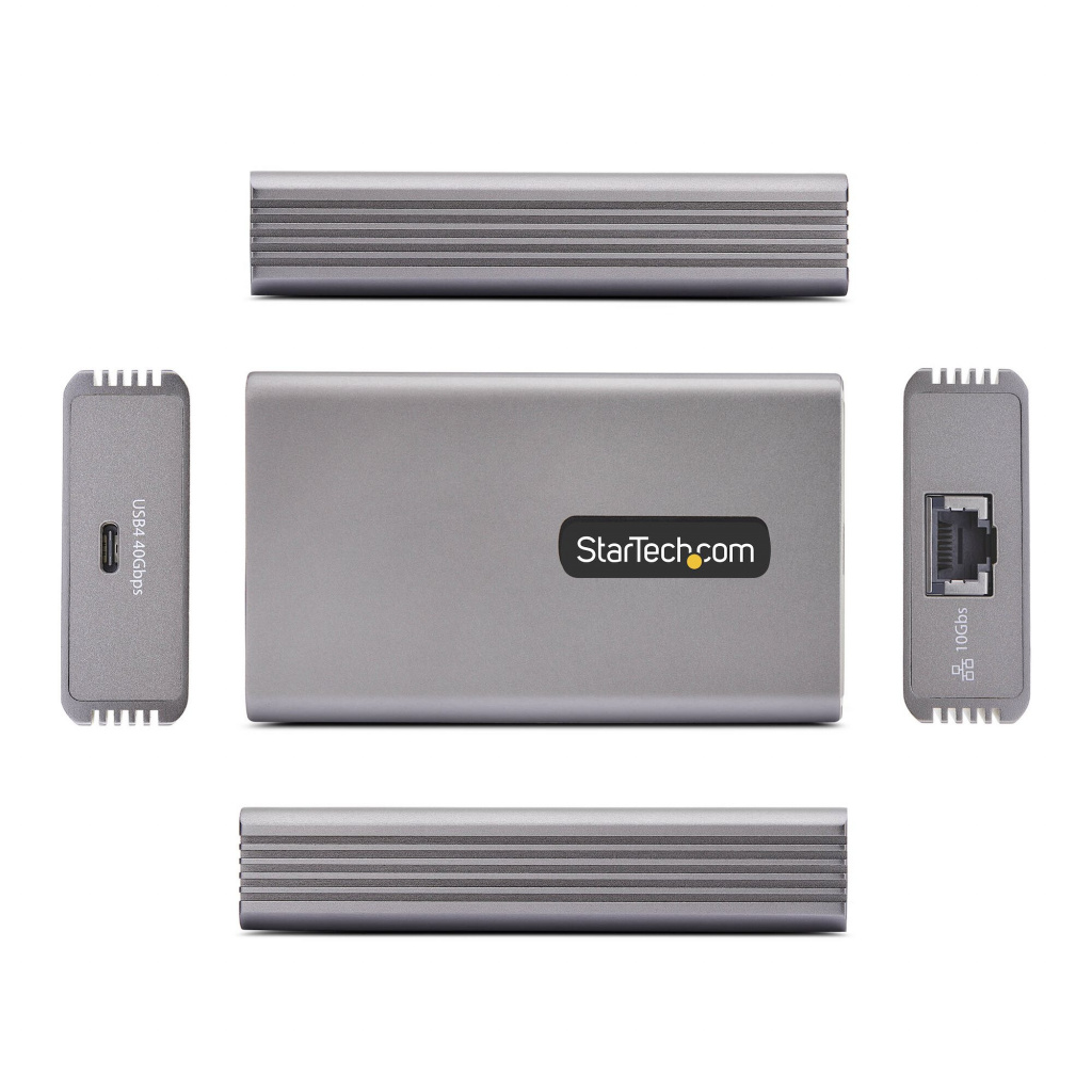 StarTech.com USB4 naar Ethernet Adapter, 10GbE, Multi-Gigabit, Thunderbolt Compatibel, 10GBASE-T/5G/2.5G NIC, 10G LAN Adapter, 0 - Afbeelding 3