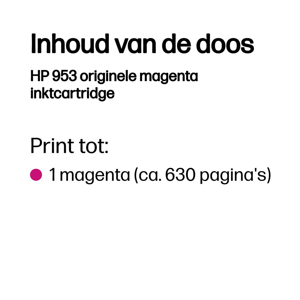 HP 953 originele magenta inktcartridge - Afbeelding 3