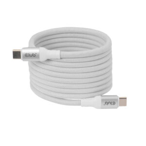 CLUB3D CLUB 3D USB-C Magnetic-Coil kabel Wit